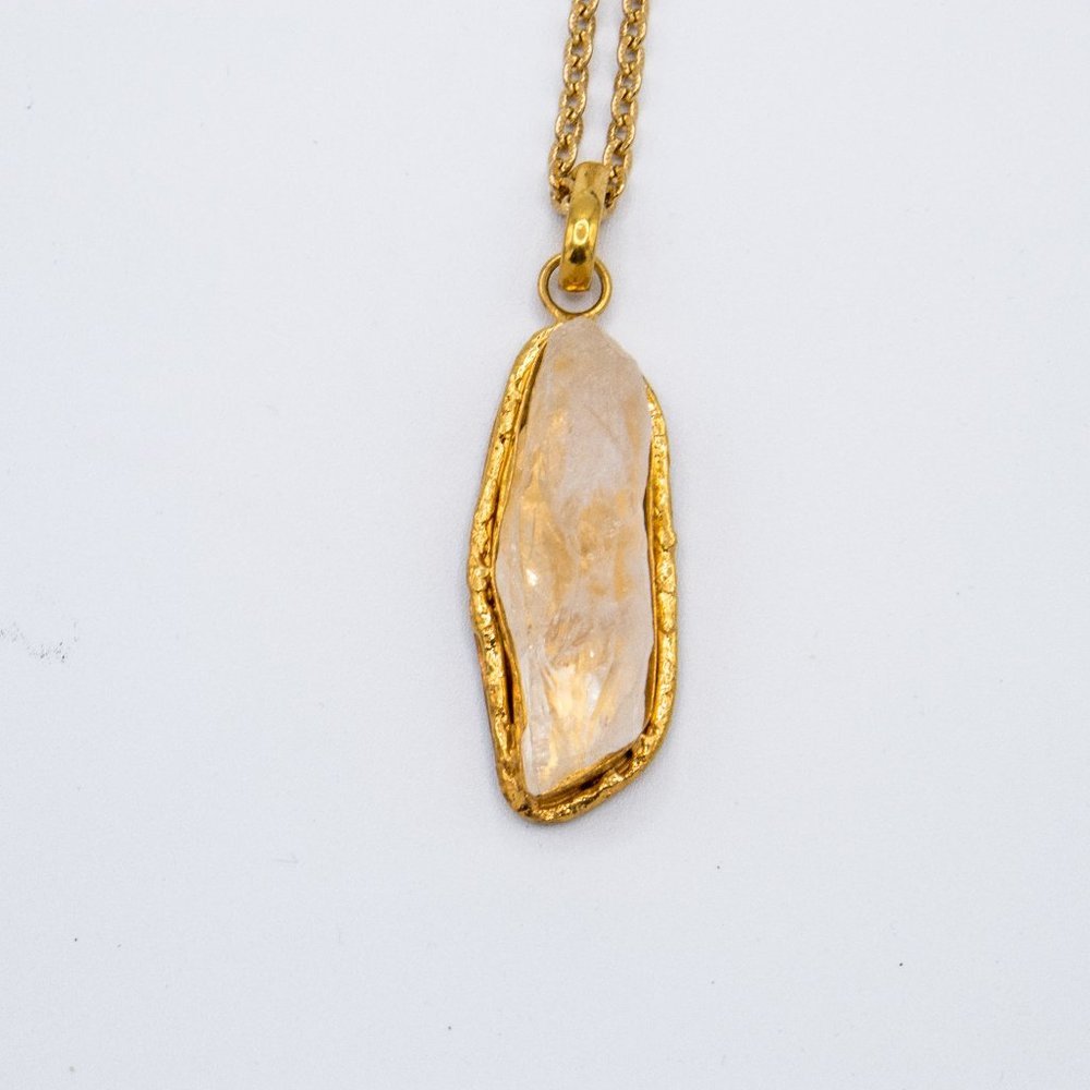 Sylvia Toledano Good Vibes Only Goldtone & Crystal Pendant Necklace